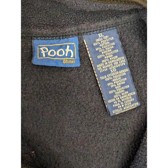 Disney Winnie the Pooh Breezy Beezy Fleece Pullover Adult XL Quarter Zip Graphic - Picture 3 of 16